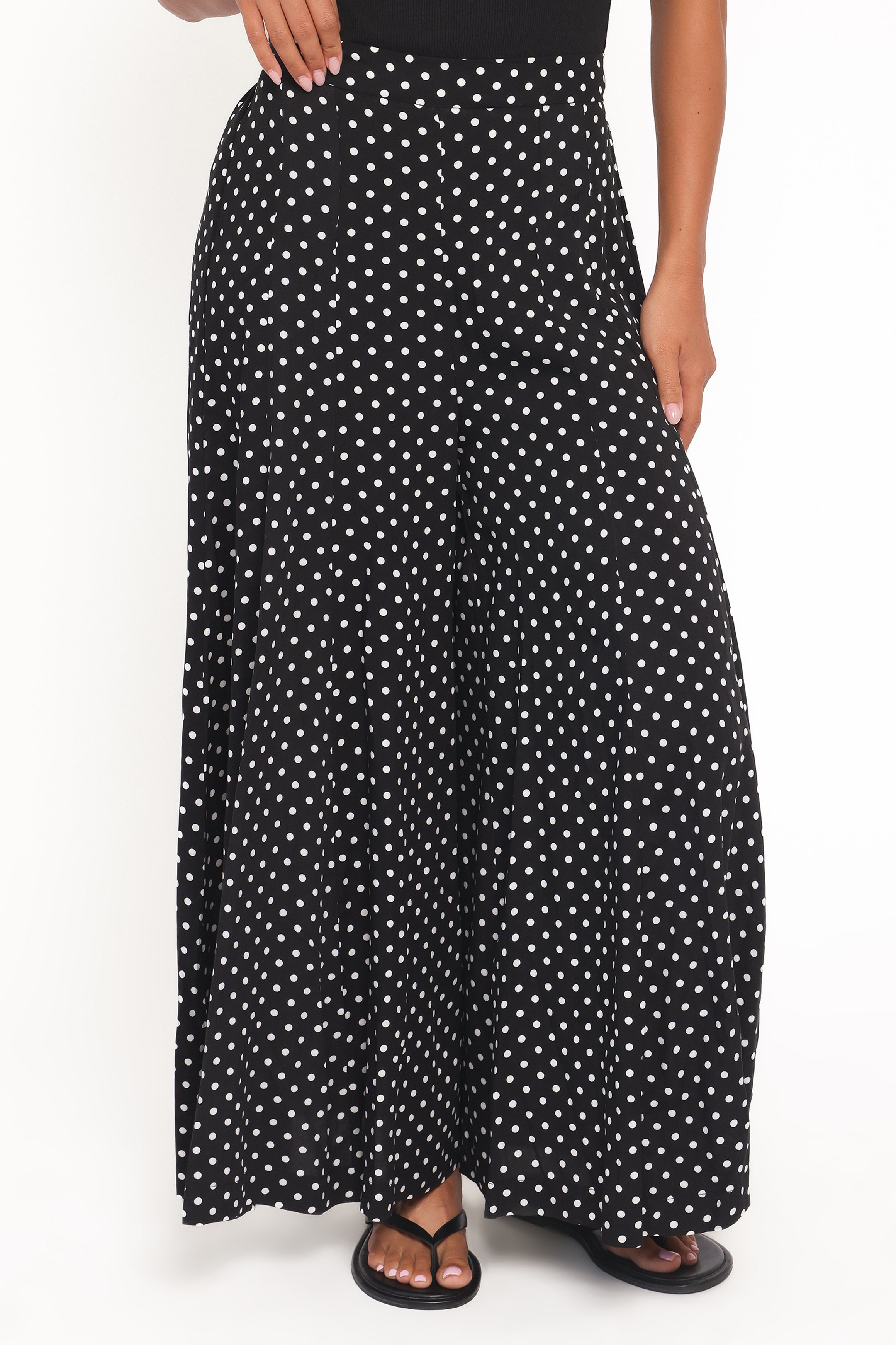Neveah Pant - Black Polka Dot
