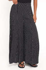 Neveah Pant - Black Polka Dot