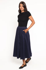 Oakley Midi Skirt - Navy