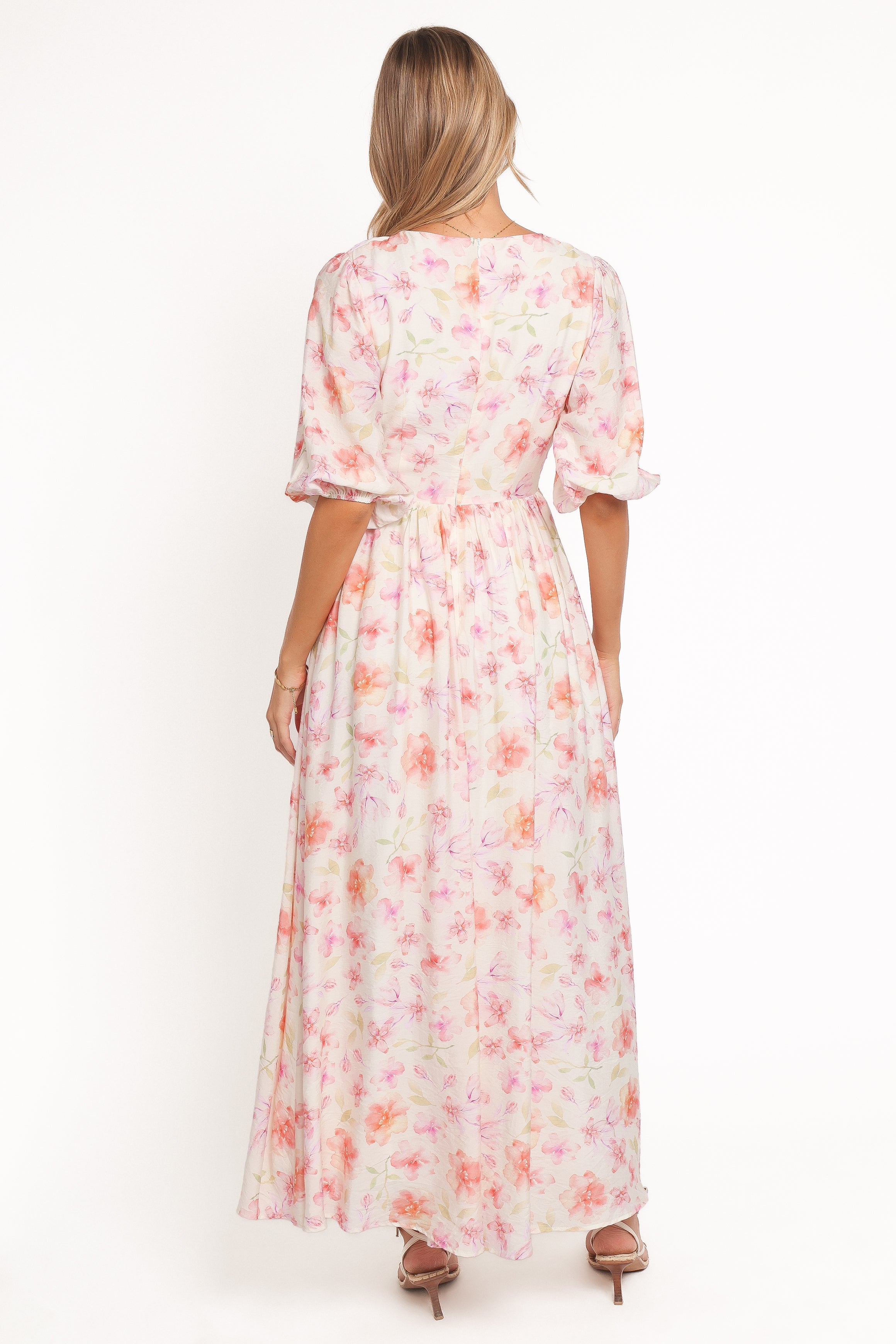 Andara Maxi Dress - White Floral