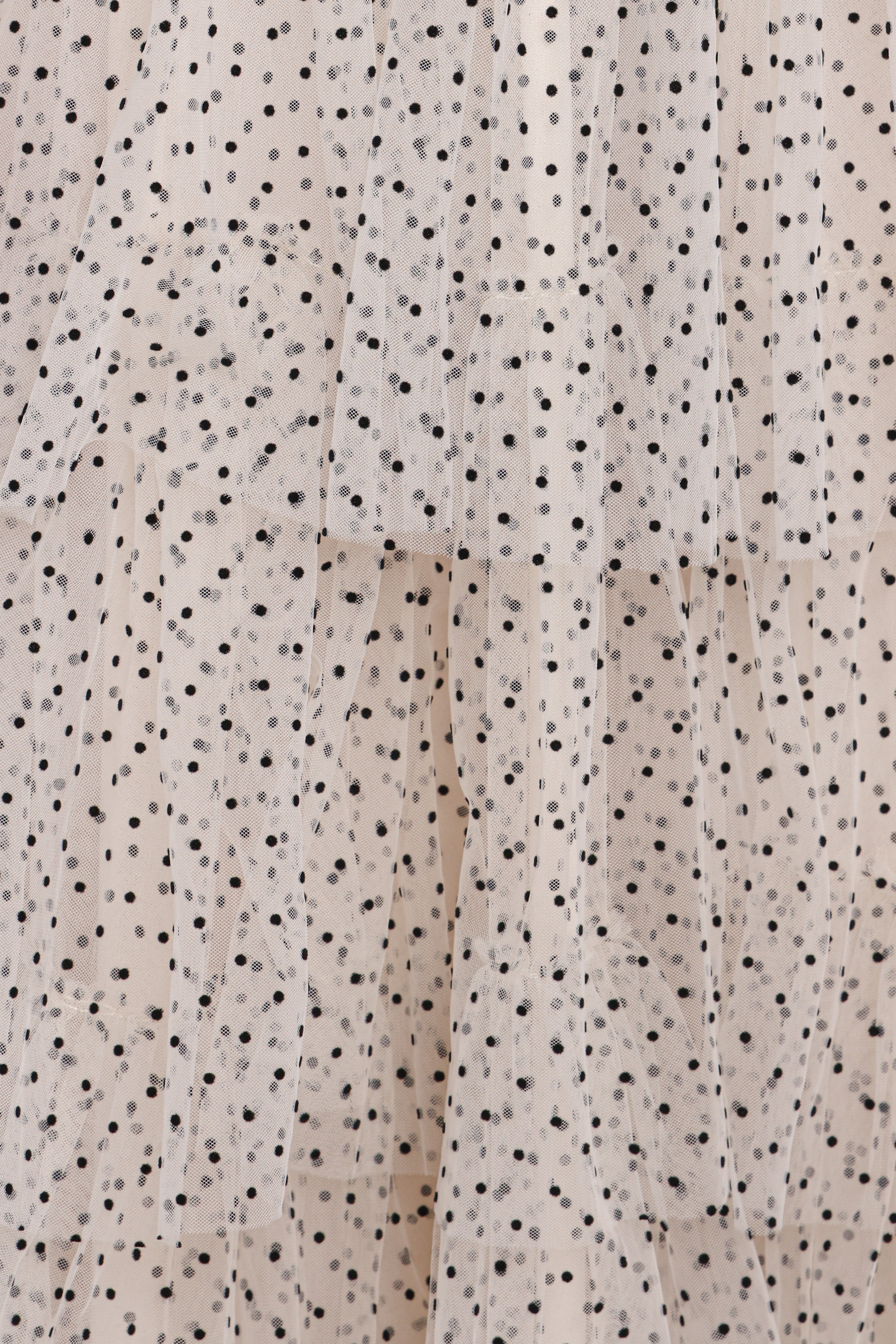 Belle Maxi Dress - Cream Polka Dot