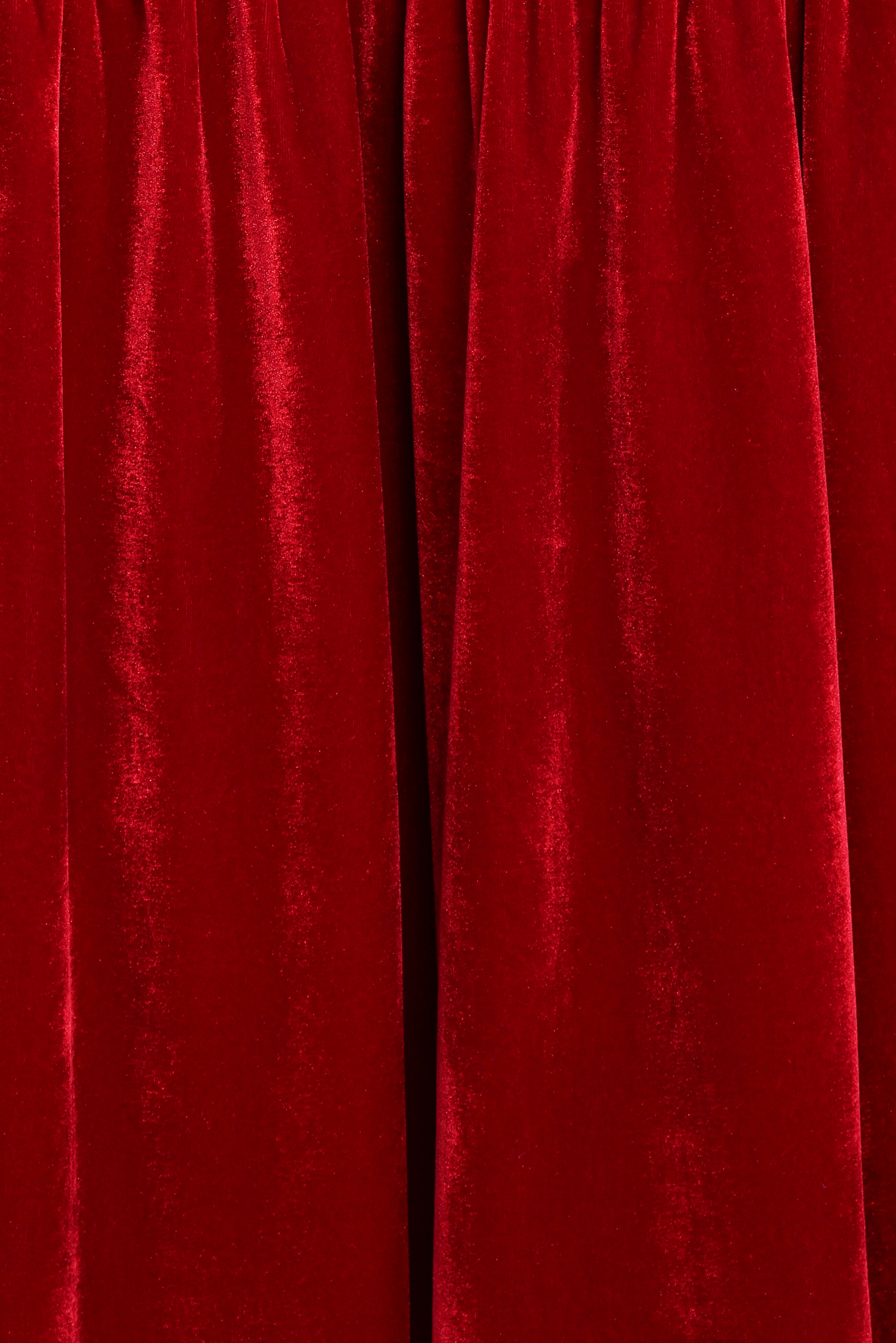 Betina Bow Front Maxi Dress - Red Velvet