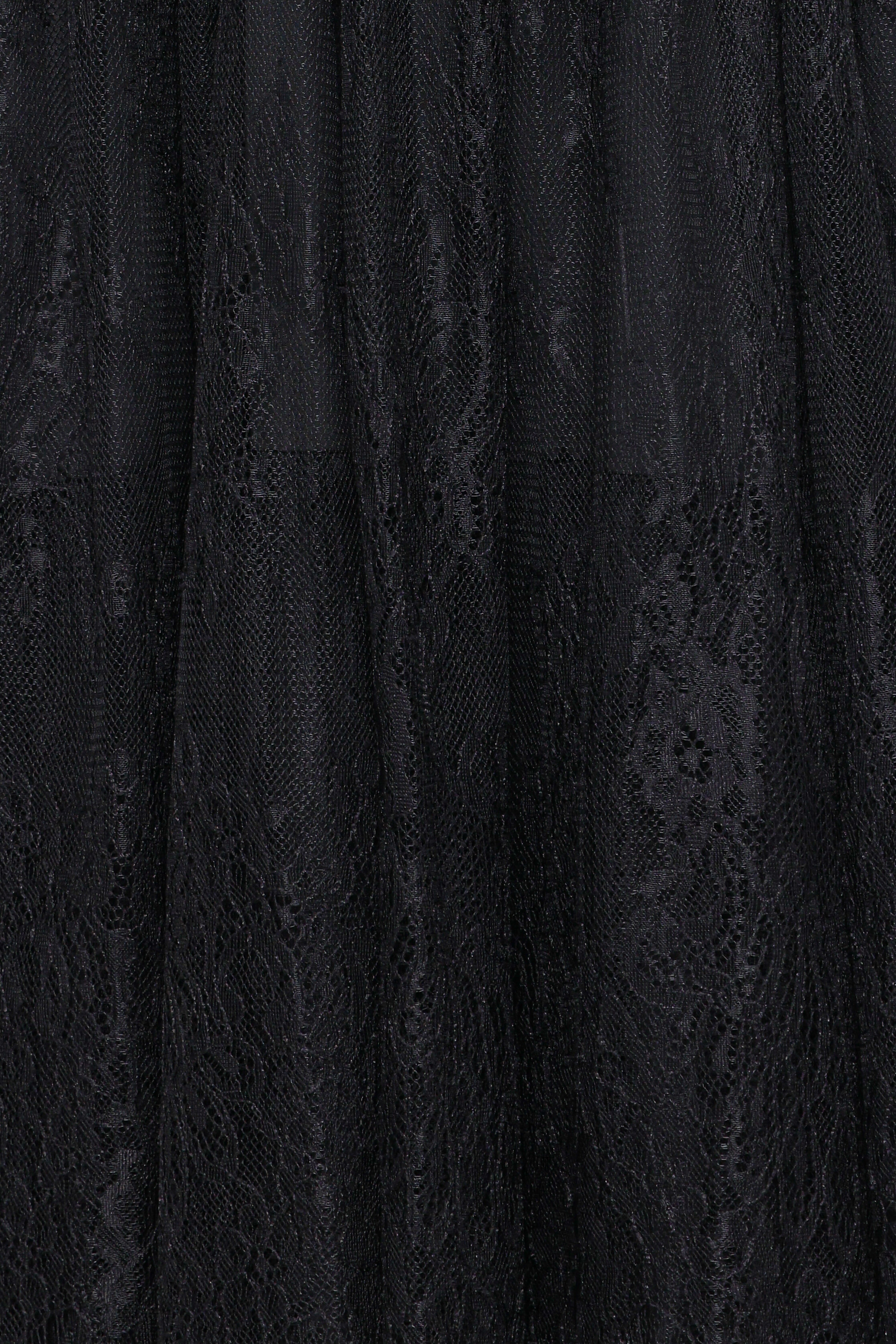 Bloom Strapless Maxi Dress - Black Lace