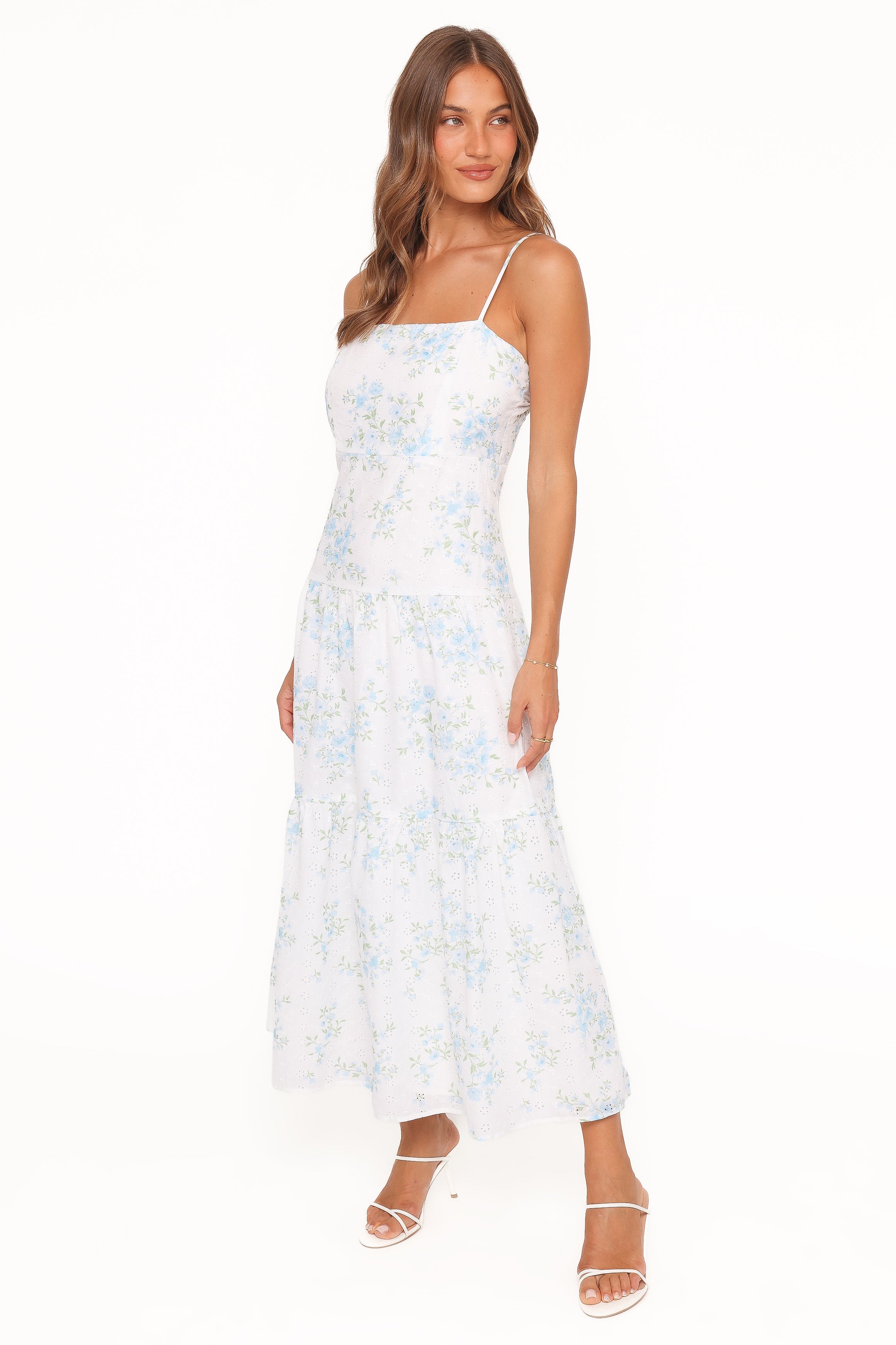Botanique Midi Dress - Blue Floral