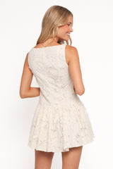 Briar Lace Mini Dress - Cream