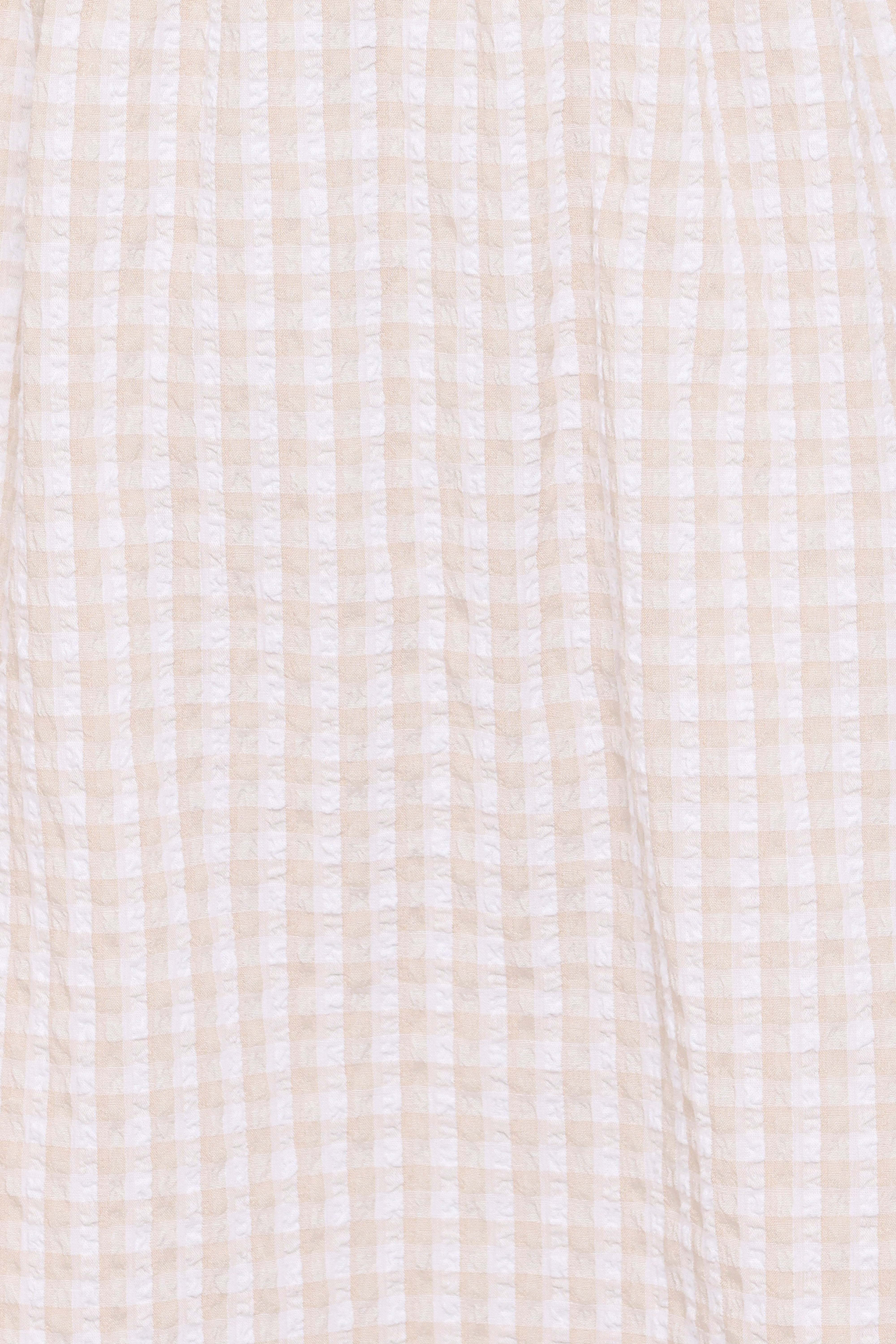 Cadhla Mini Dress - Beige Gingham