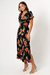 Christine Midi Dress - Sunset Floral
