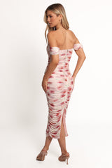 Cyra Midi Dress - Rose