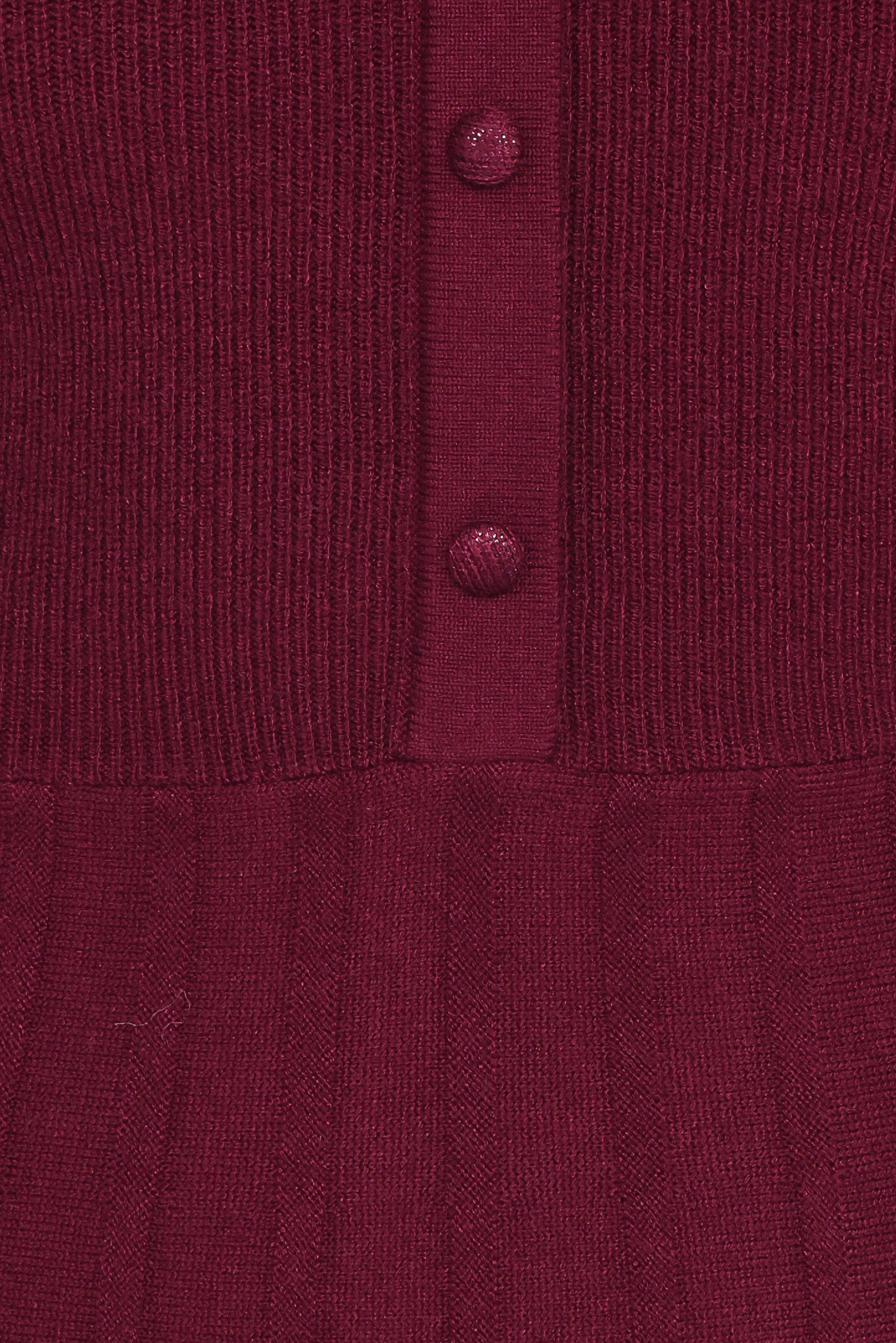 Darlina Long Sleeve Mini Dress - Burgundy