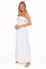 Gilbert Strapless Maxi Dress - White