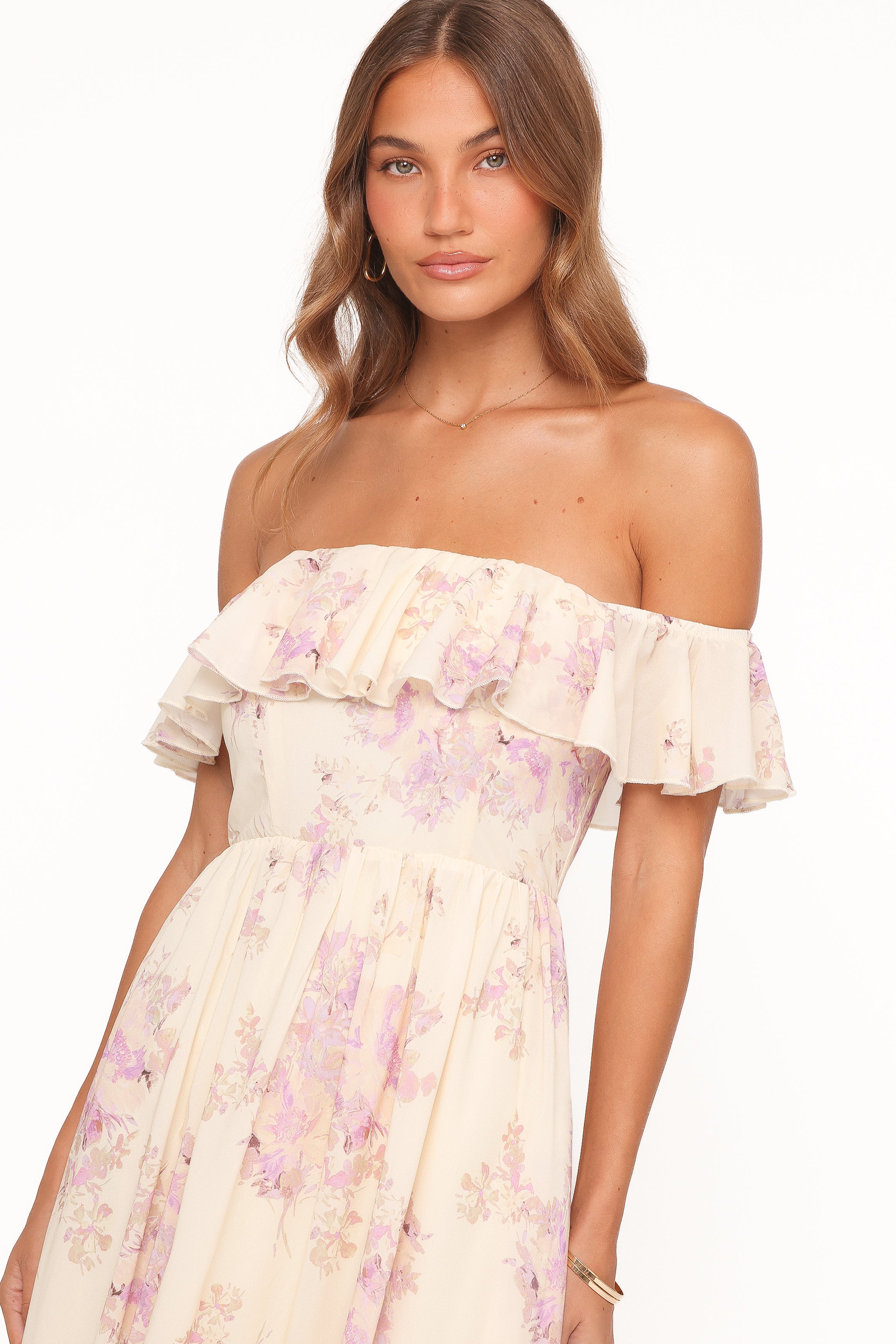 Jemira Maxi Dress - Lavender Floral