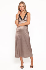Joselyn Lace Maxi Dress - Polka Dot