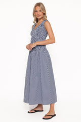 Kirrilee Maxi Dress - Blue Stripe