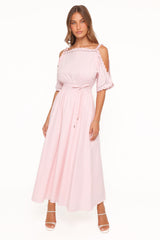 Nellie Midi Dress - Petal Pink