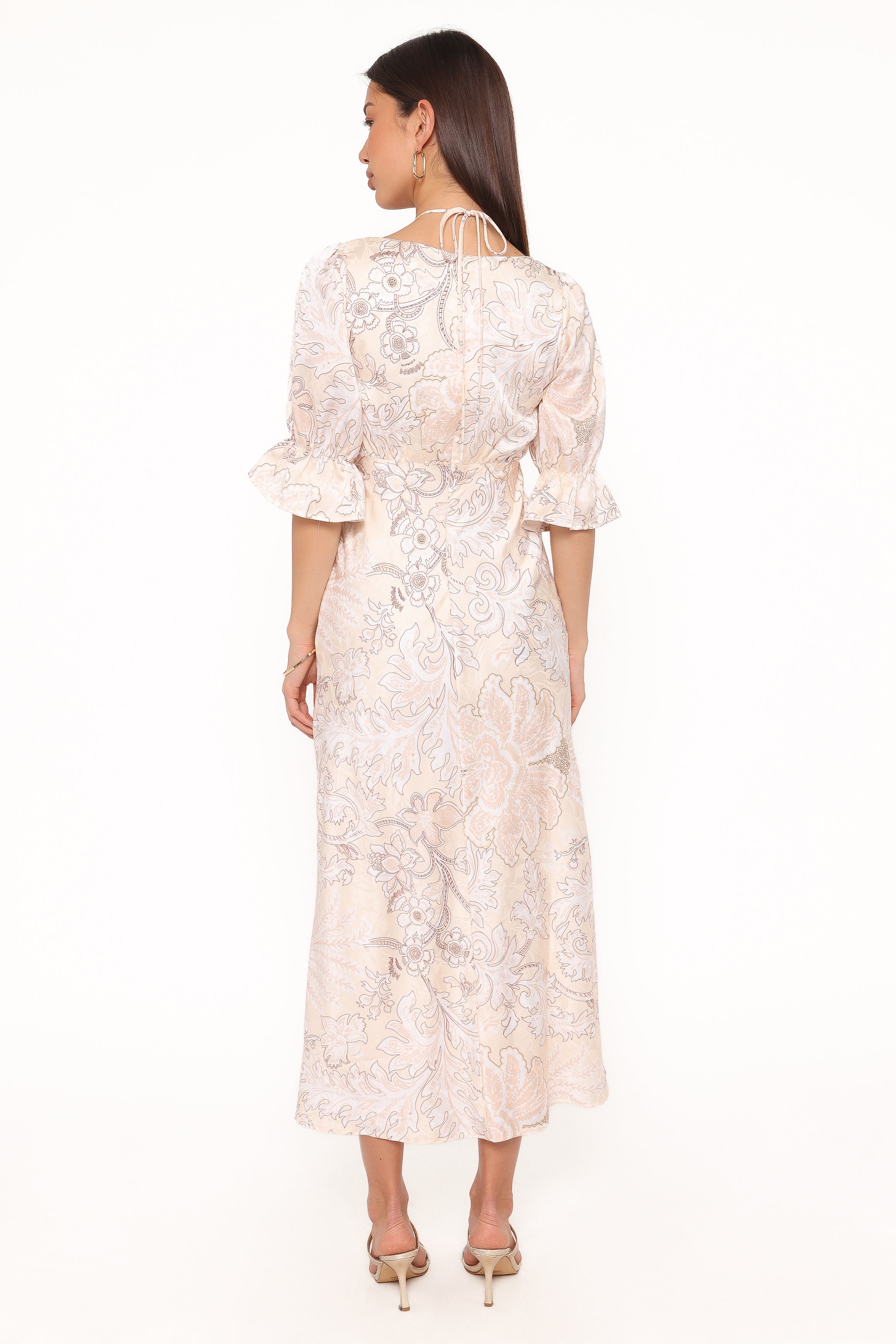 Pauline Long Sleeve Maxi Dress - Pastel Paisley