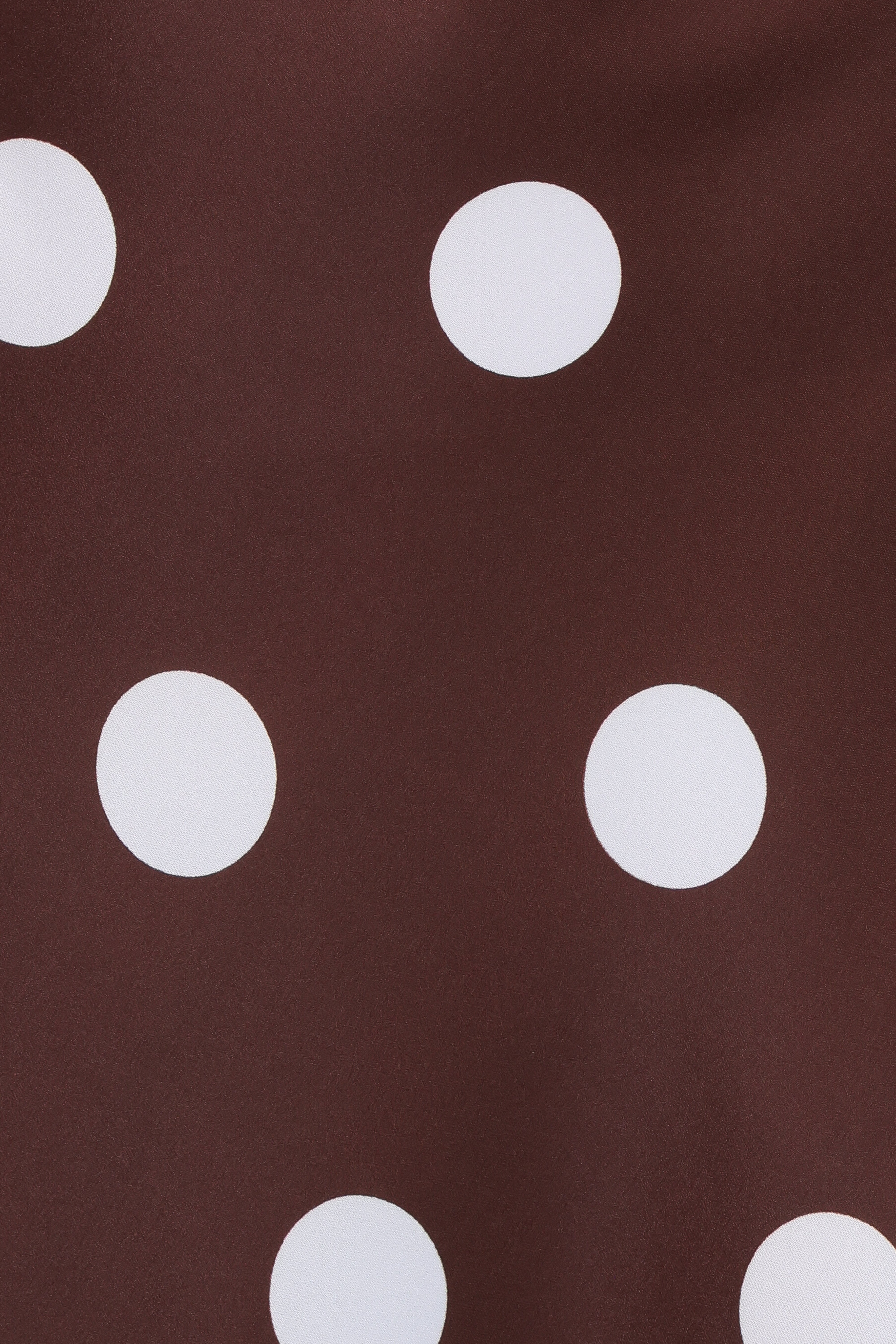 Remmie Strapless Maxi Dress - Brown Polka Dot