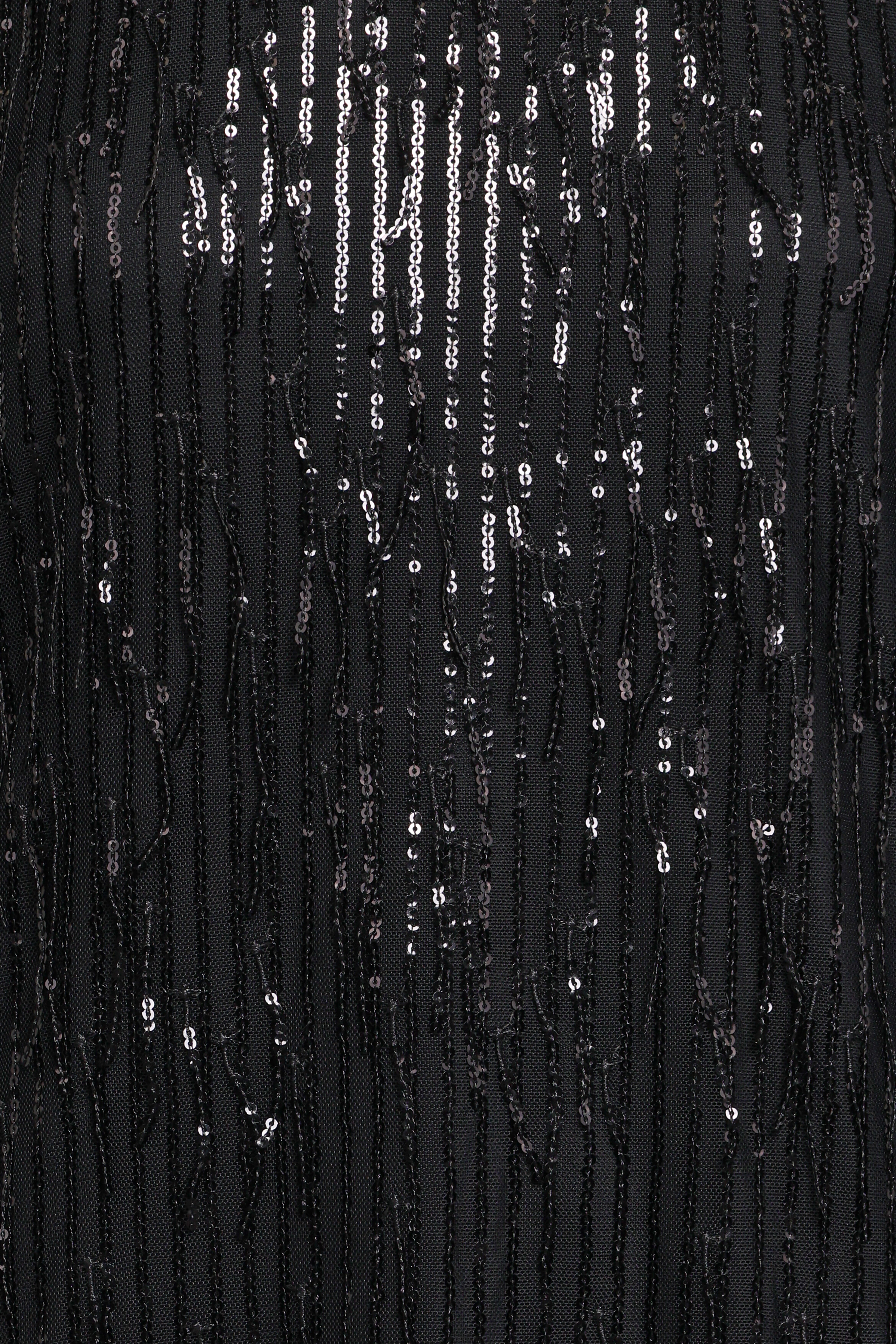 Serena Sequin Mini Dress - Black