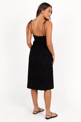 Sevara Midi Dress - Black