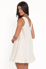 Zena Mini Dress - Cream