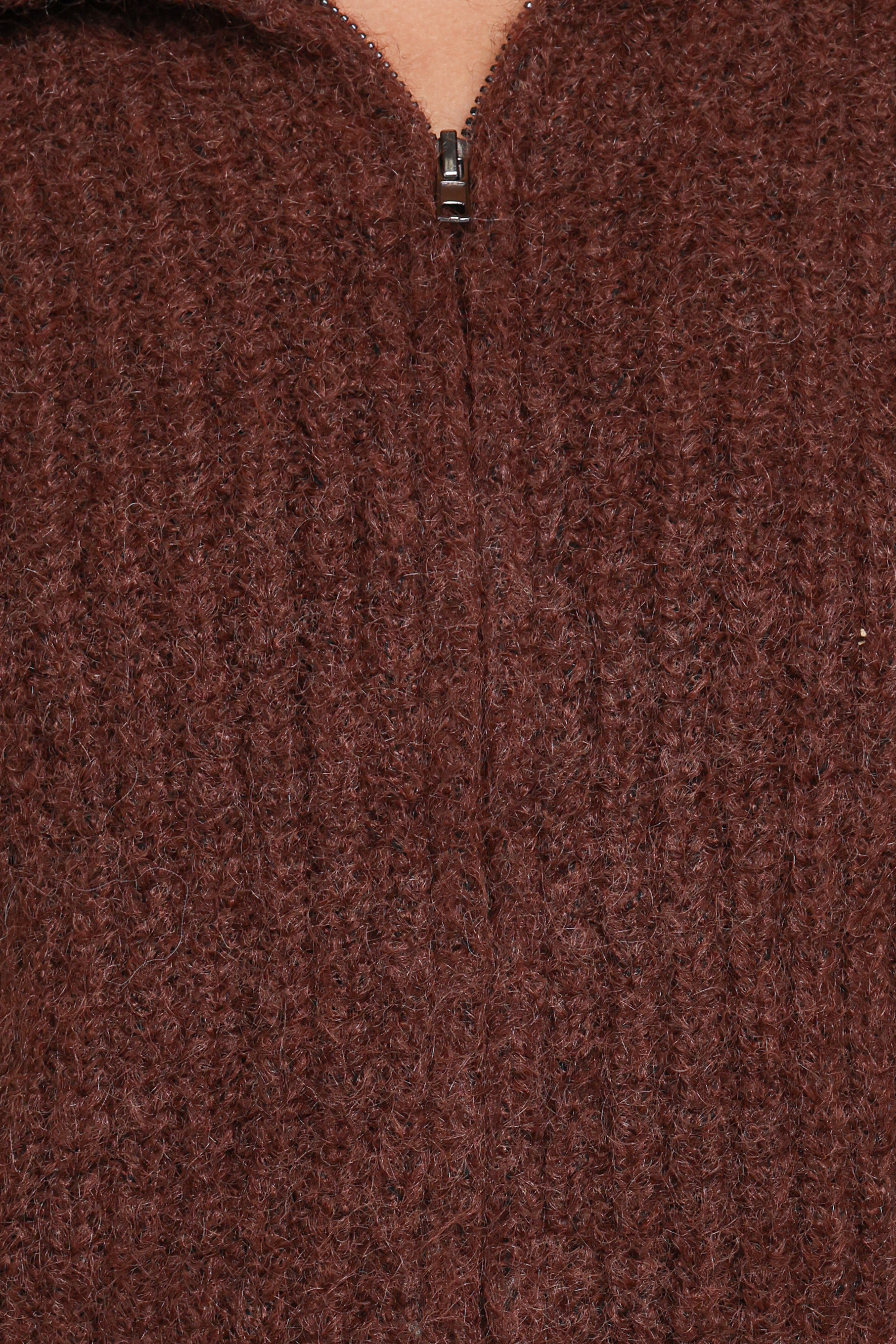 Miffy Zip Through Cardigan - Chocolate