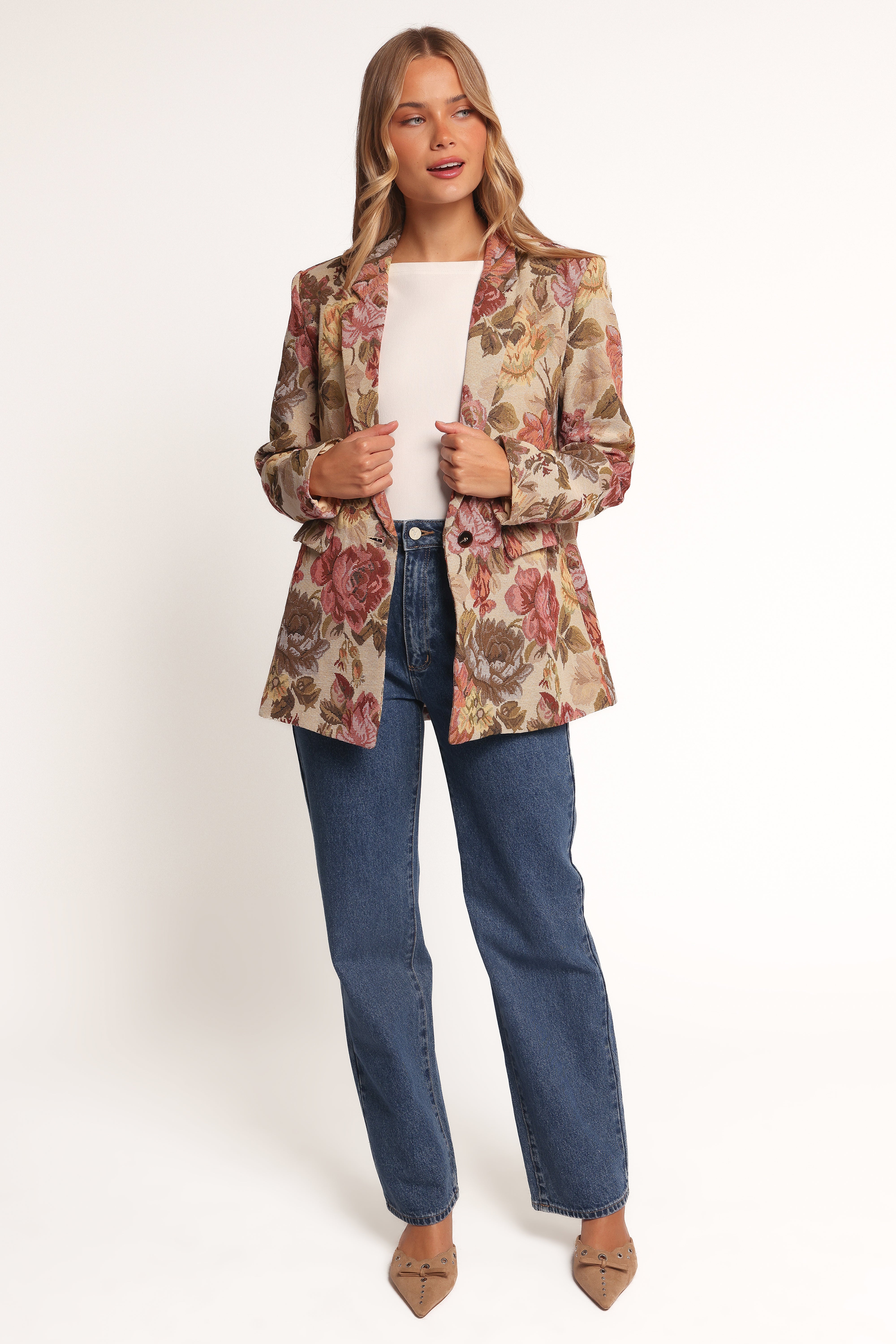 Dawn Oversized Blazer - Floral