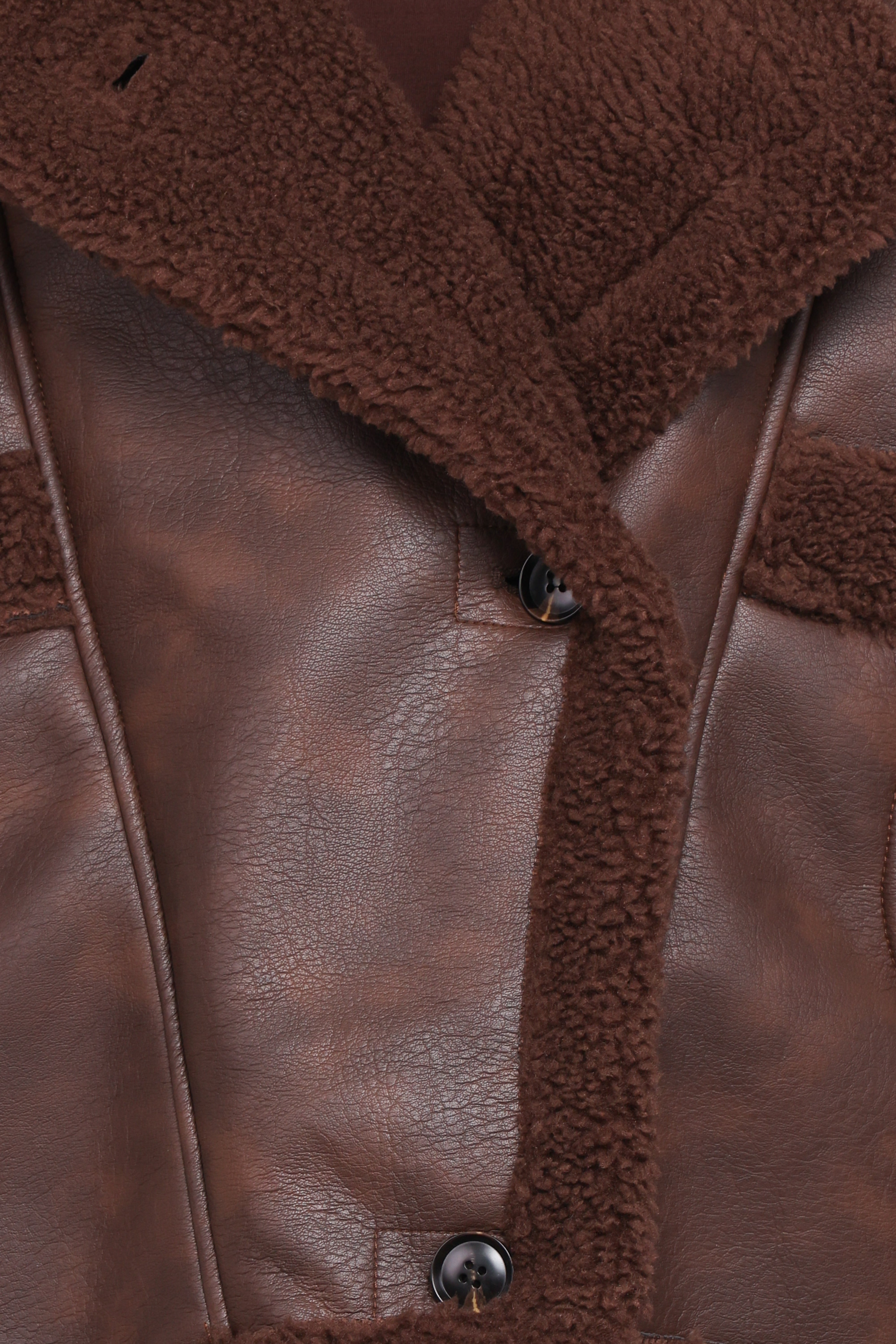 Sherpa Car Coat - Chocolate