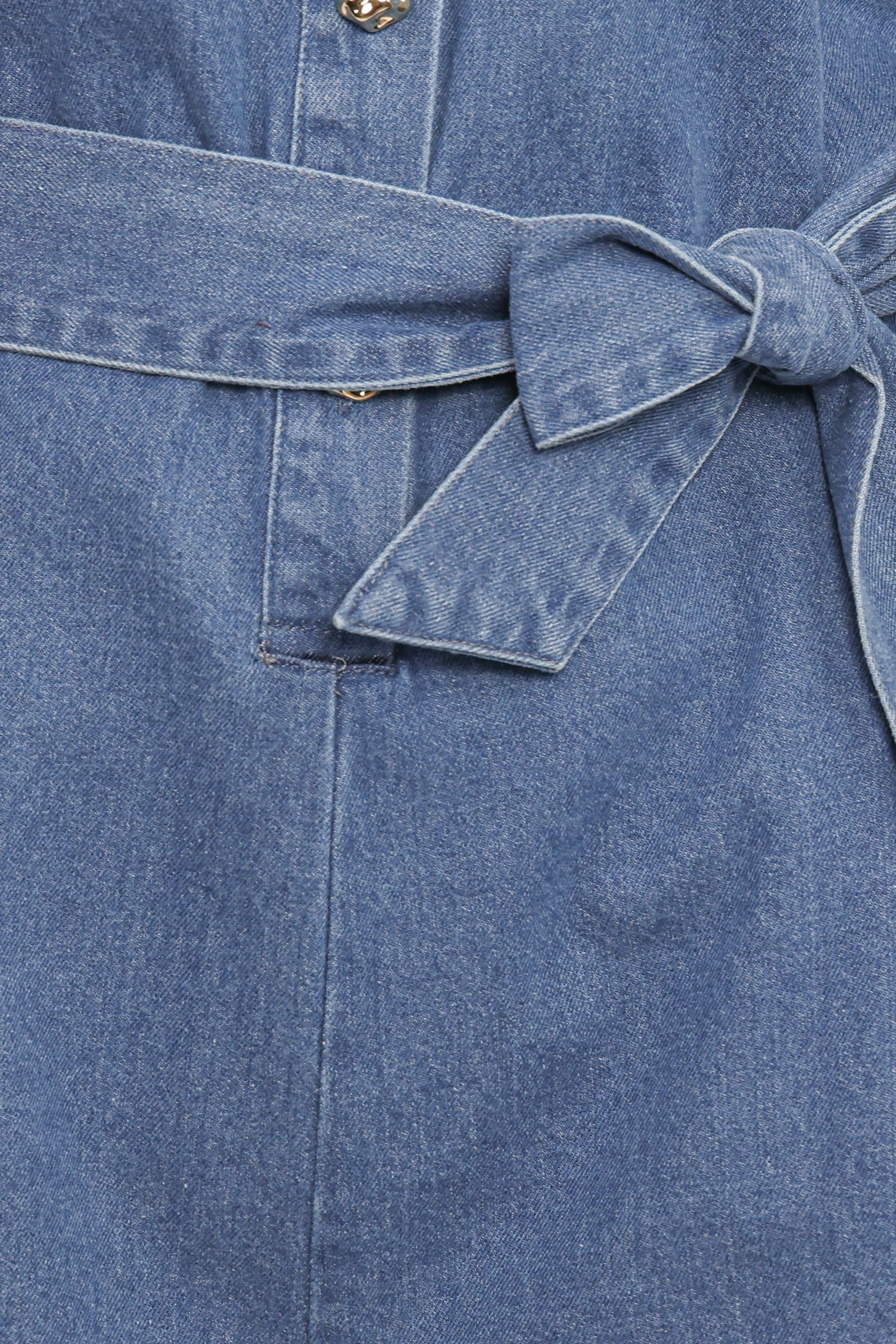 Hailey Denim Romper - Indigo