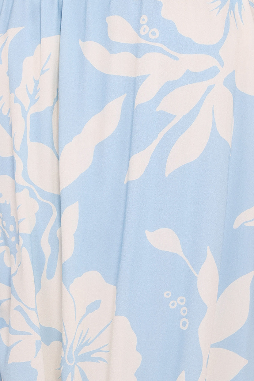 Miffy One Shoulder Romper - Blue Hibiscus