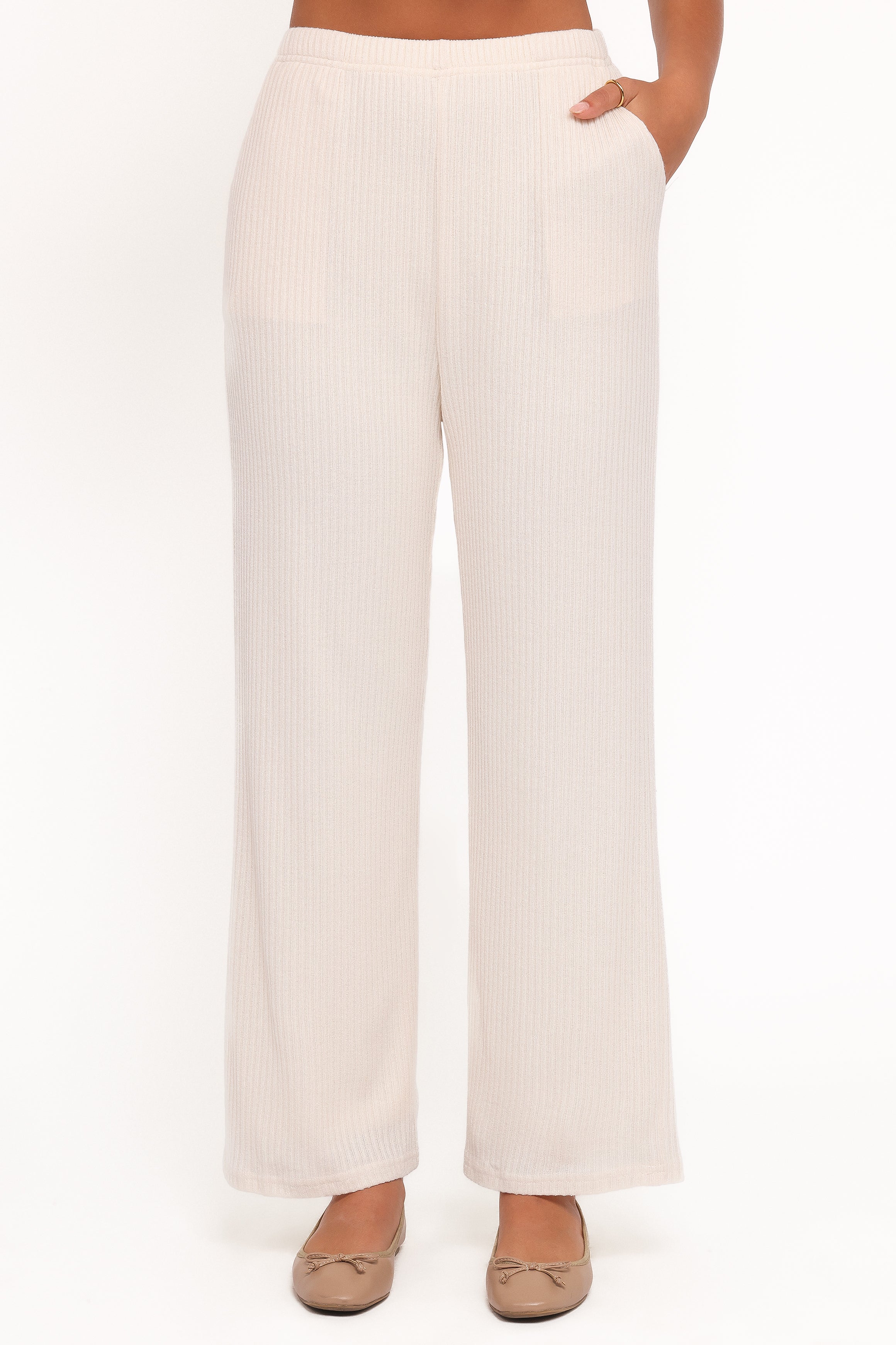 Granger Knit Pant Set - Cream