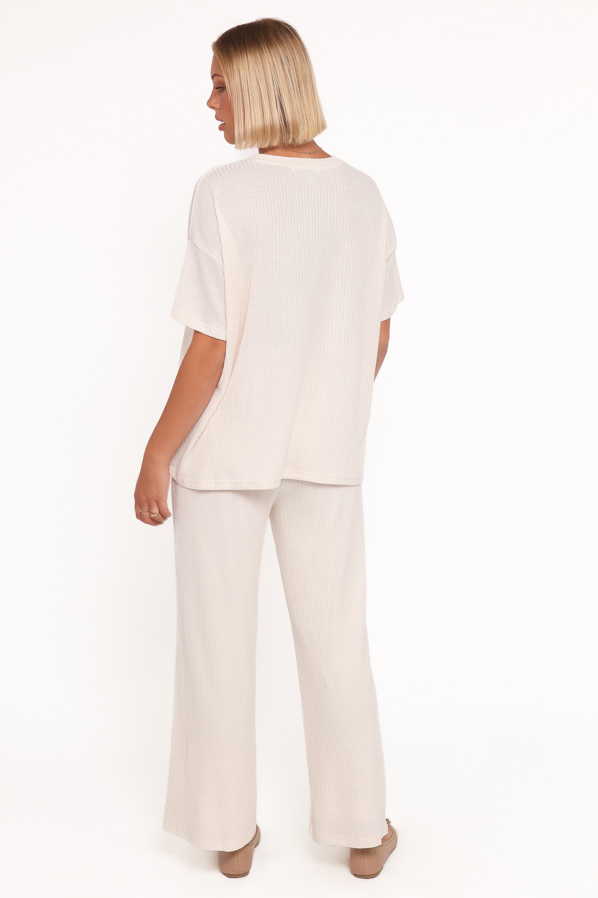 Granger Knit Pant Set - Cream