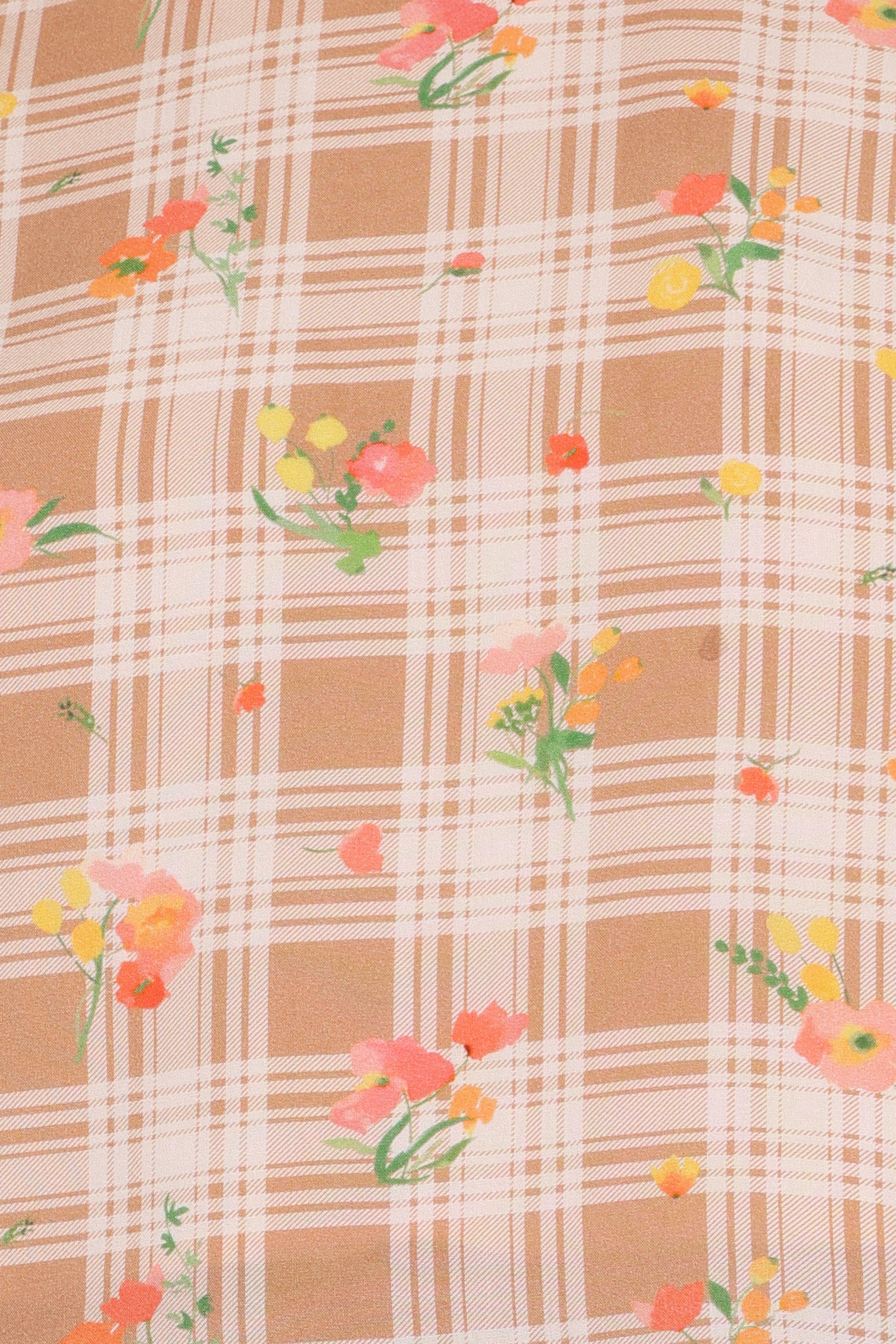 Michelle Short Set - Yellow Floral Gingham