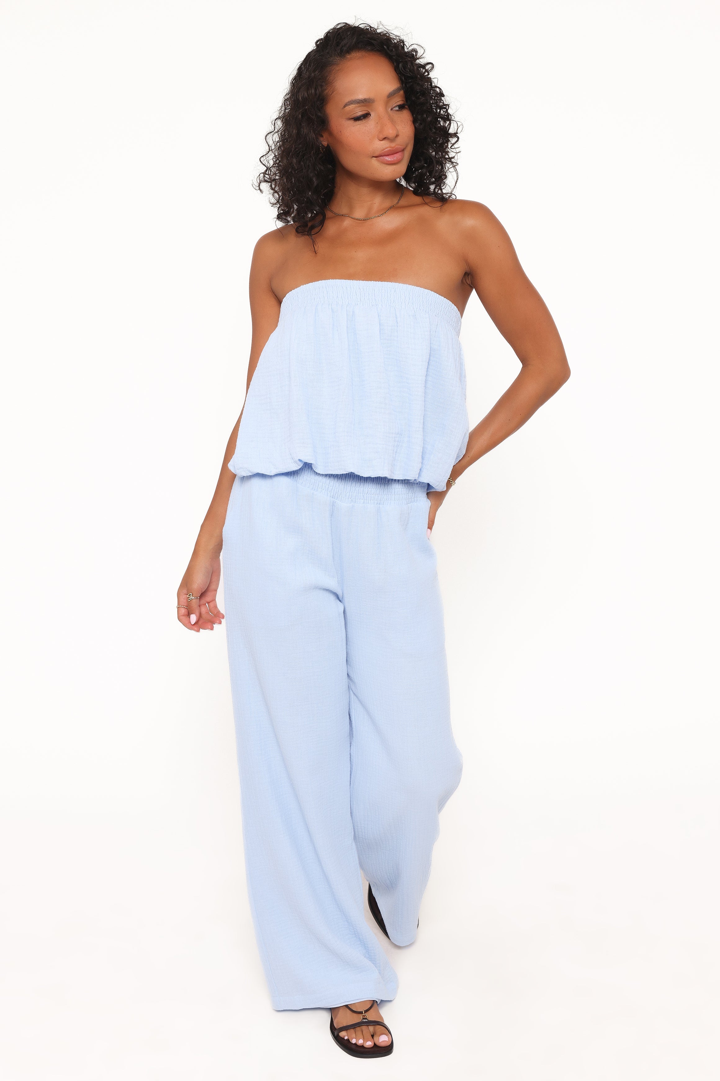 Olivia Pant Set - Baby Blue