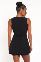 Amanda Vest Top - Black