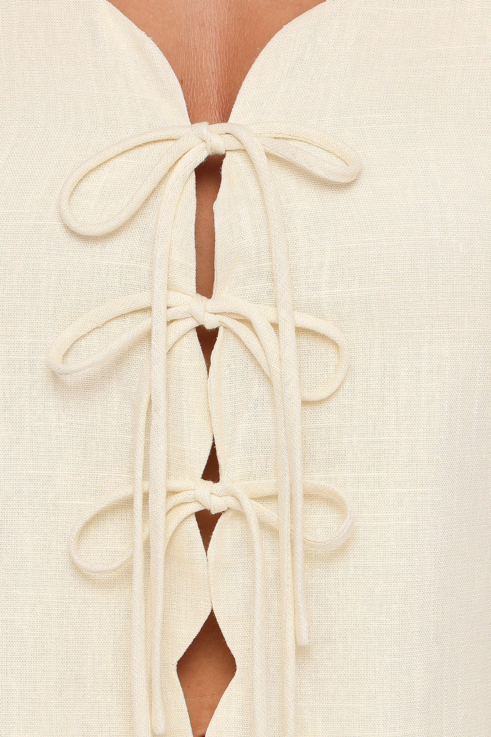 Jensen Scallop Hem Top - Butter Yellow