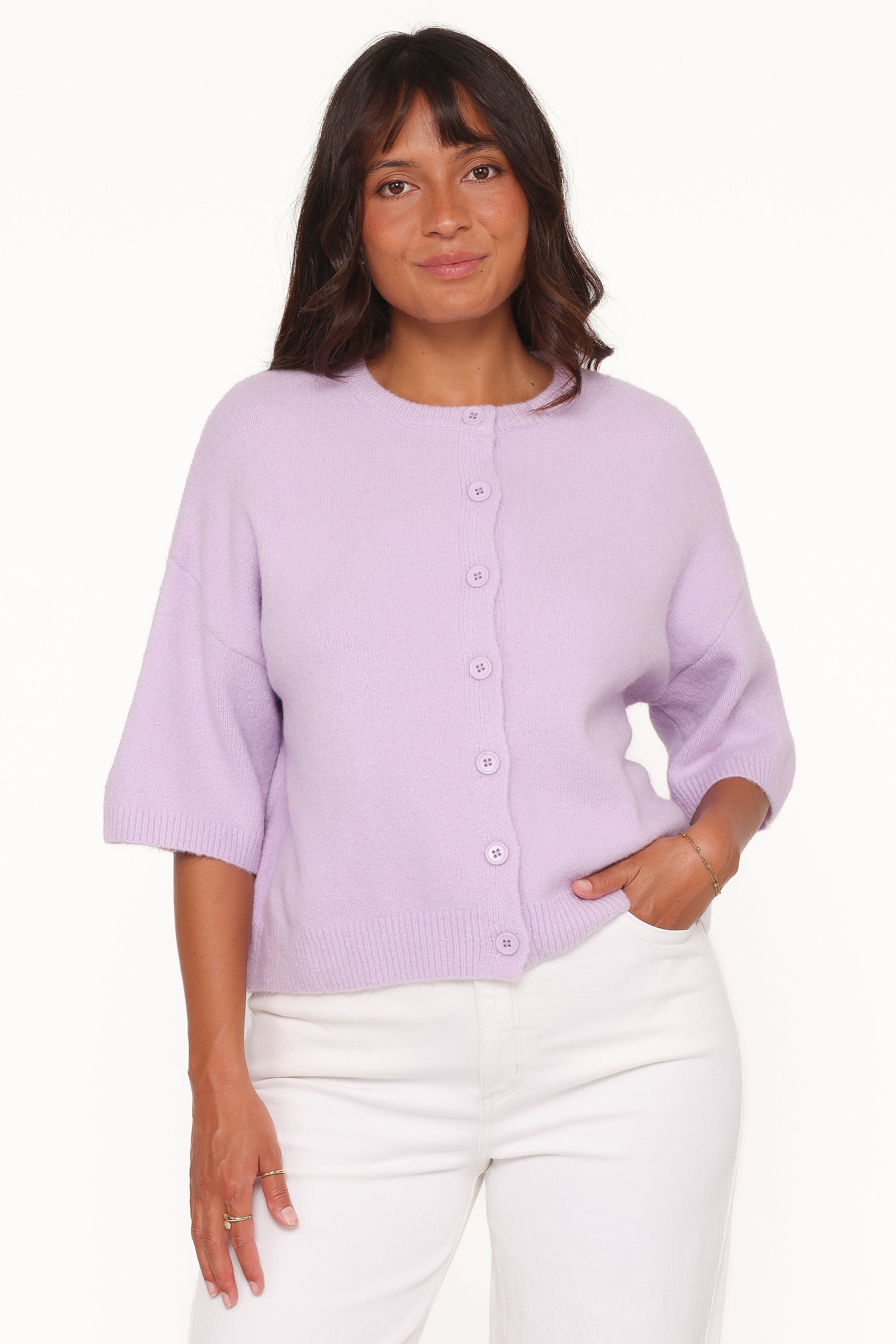 Lilith Knit Top - Lilac