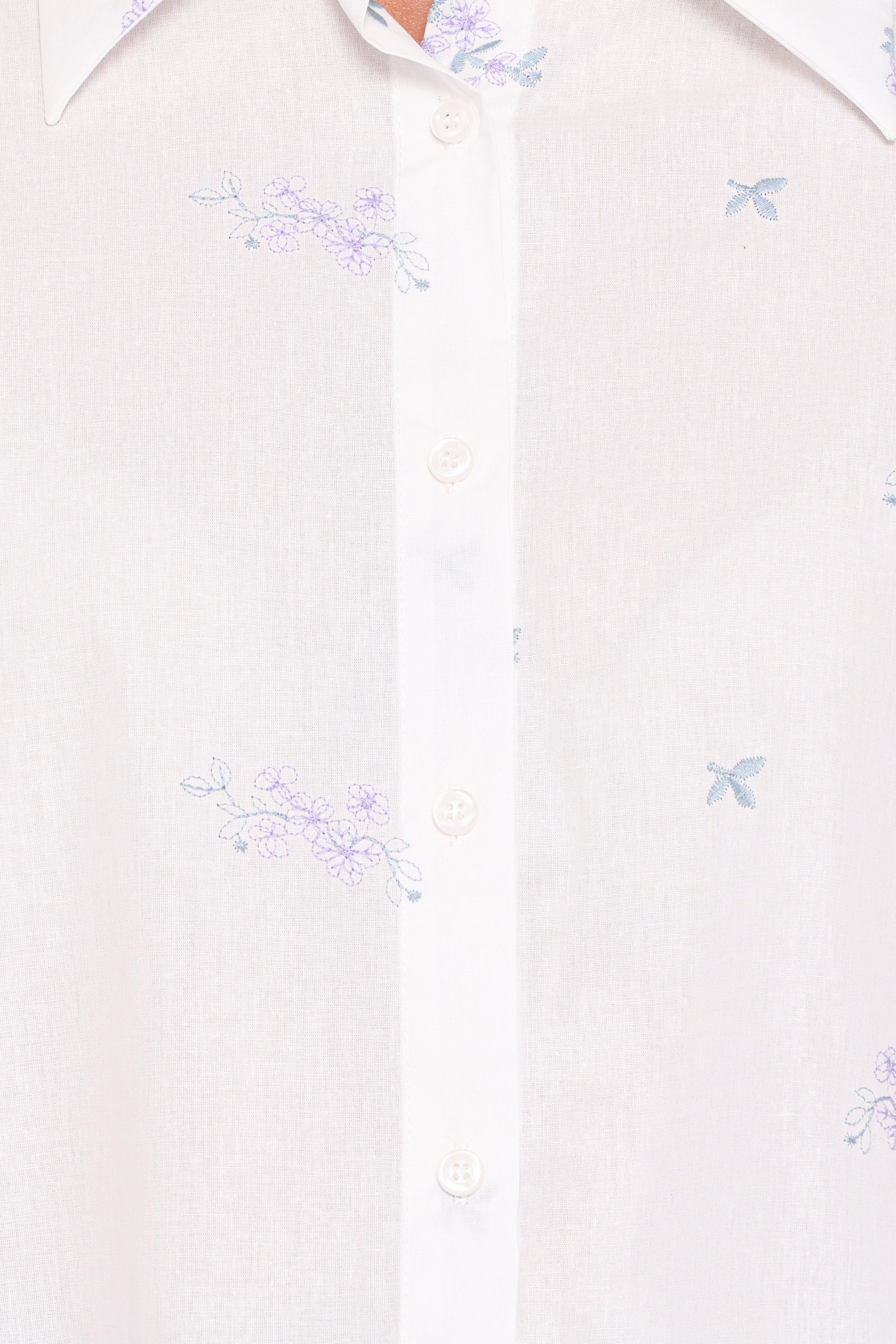Luneth Button Up Blouse - White