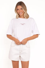 Runa Self Love Graphic Tee - White