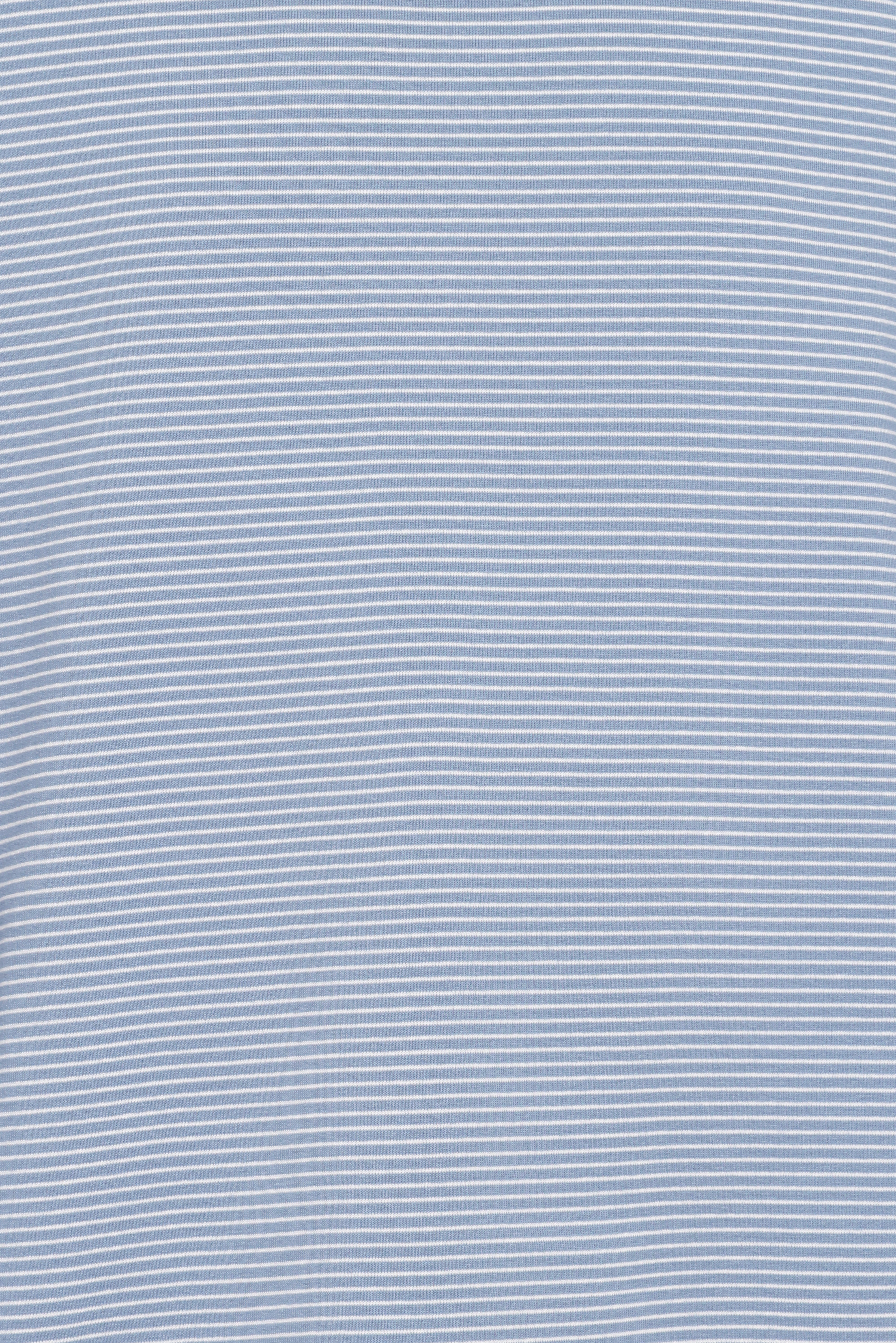 Ruva Long Sleeve Tee - Blue White Stripe