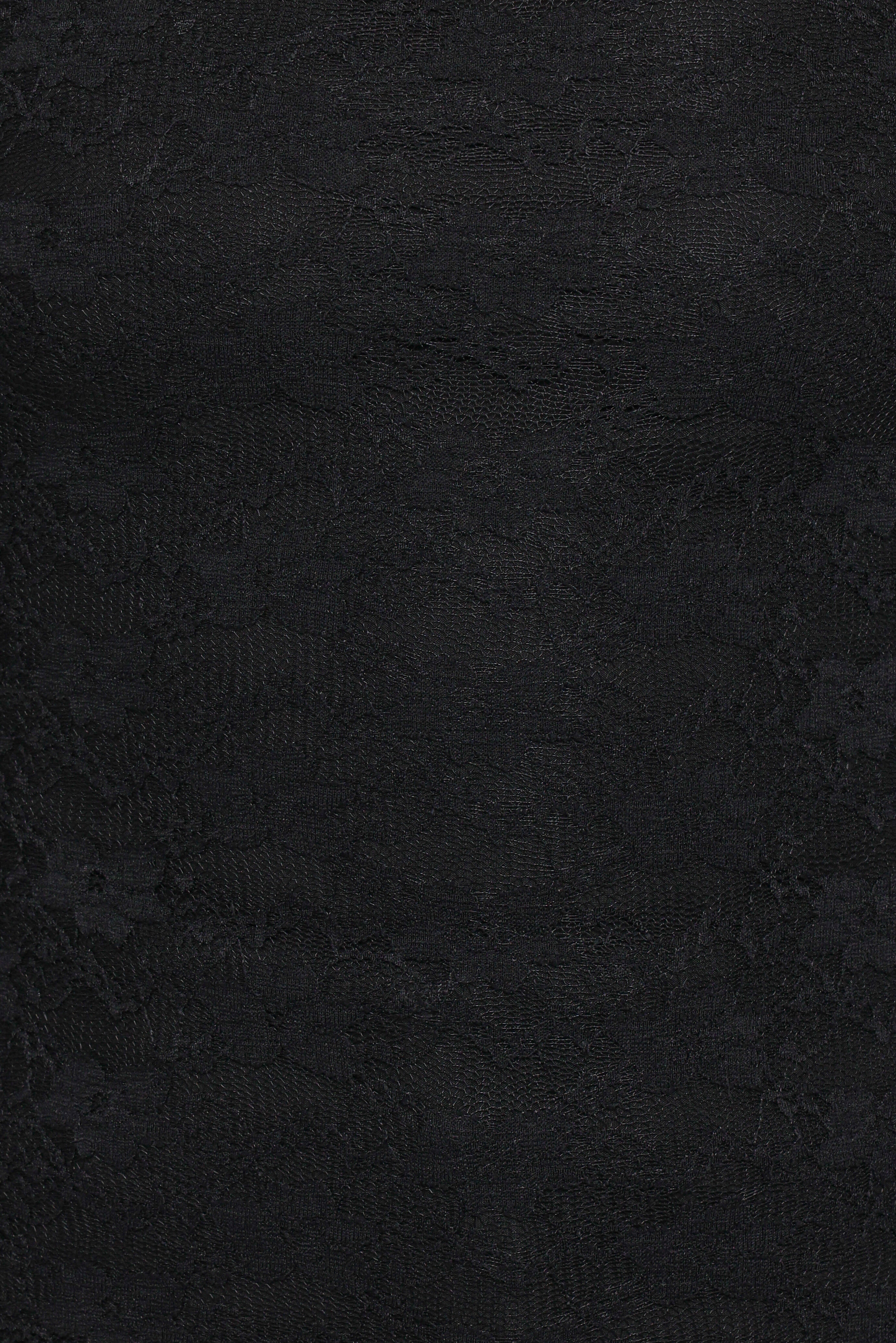 Skyler Square Neck Stretch Lace Top - Black