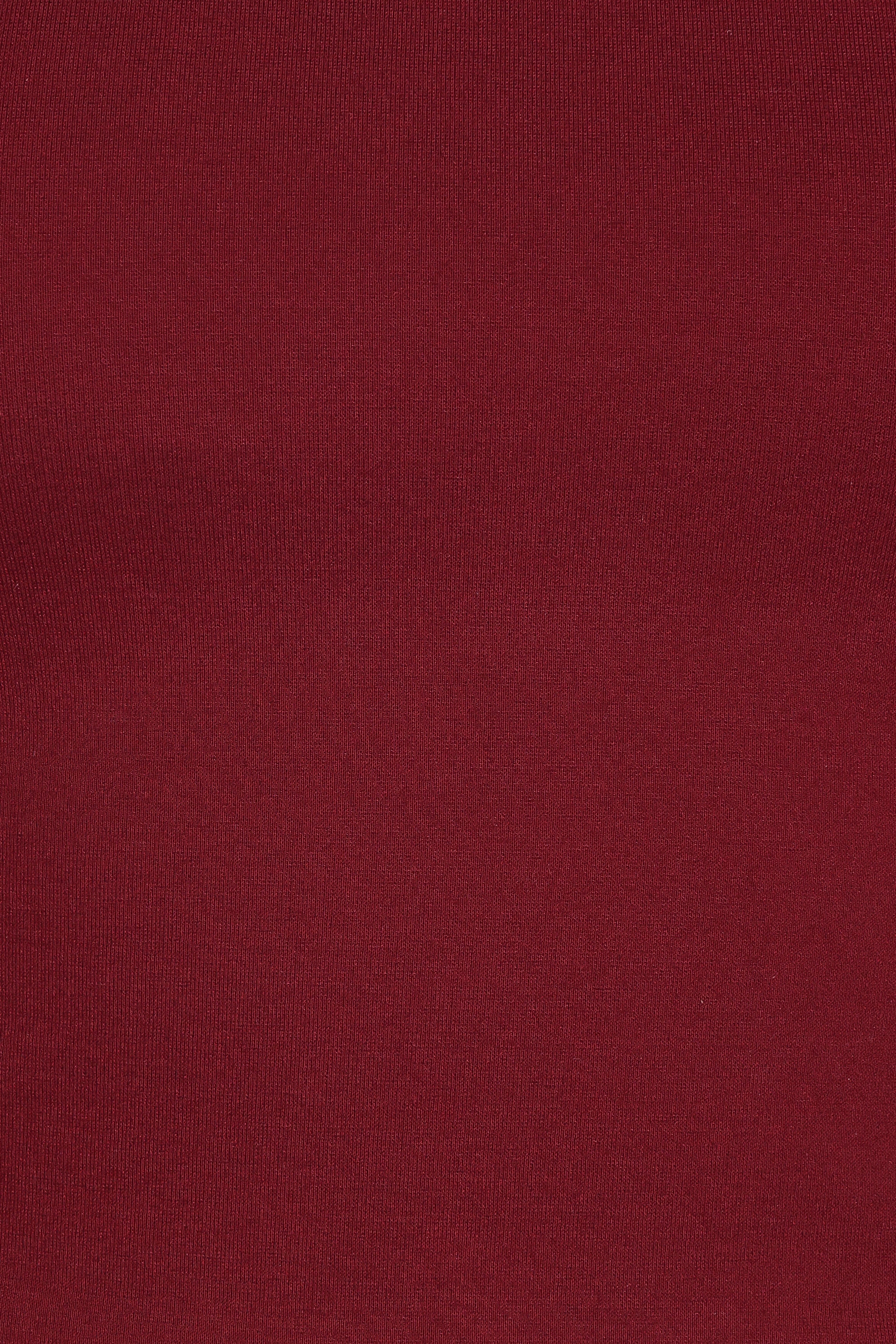Wesson Sheer Sleeve Top - Merlot